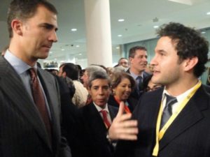 Jacob with King Felipe, King of Spain 